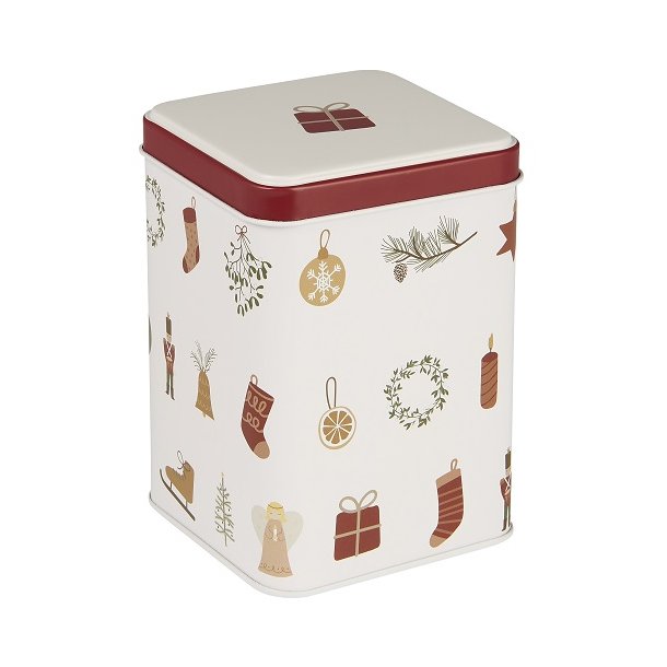 Ib Laursen Dse med juleikoner My Nostalgic Christmas firkantet, 8.7 cm.