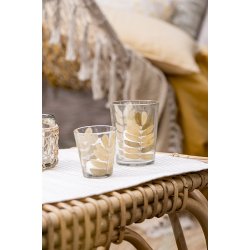 Ib Laursen Dkkeserviet beige med hvide striber 35-45 cm