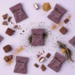 The Mallows -DARK LIQUORICE FLOWPACK � SKUMFIDUSER MED BELGISK M�LKECHOKOLADE - 1stk  5g. 