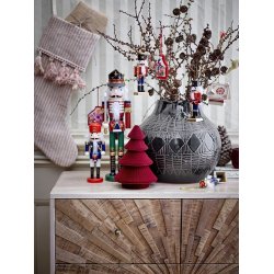 Bloomingville -Nddeknkker  Darren Deko, Rd, Fyr 20 cm., 2 varianter,  1 stk.