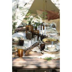 Ib Laursen Drikkeglas brun Colour Play mundblst 1 stk