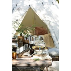 Ib Laursen Drikkeglas brun Colour Play mundblst 1 stk