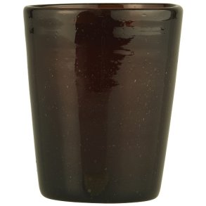 Ib Laursen Drikkeglas brun Colour Play mundblst 1 stk