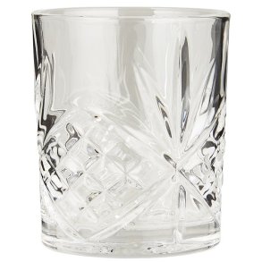 Ib Laursen Drikkeglas med mnster London klart glas, 1 stk.