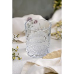 Ib Laursen Drikkeglas med mnster London klart glas, 1 stk.