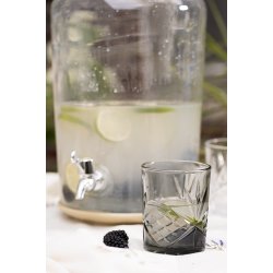 Ib Laursen Drikkeglas med mnster London rgfarvet glas, 1 stk.