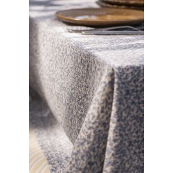 Ib Laursen - Dug Leonora med bl blomsterranker 140x140 cm