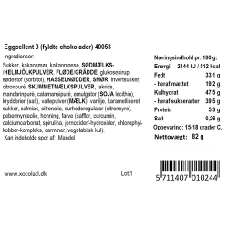 Xocolatl - Eggcellent - Fyldte chokolader 9 stk - 75g