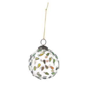 Bloomingville Ellina Ornament, Klar, Genanvendt Glas