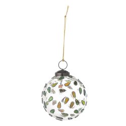 Bloomingville Ellina Ornament, Klar, Genanvendt Glas