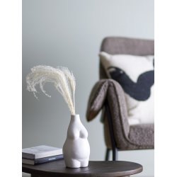 Bloomingville Elora Vase, Hvid, Stent�j 18 cm 