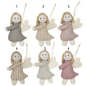 Ib Laursen Engel 6 ass My Nostalgic Christmas 9 cm. - 1 stk.