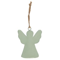 Ib Laursen Engel til ophng med jutesnor (lysegrn)