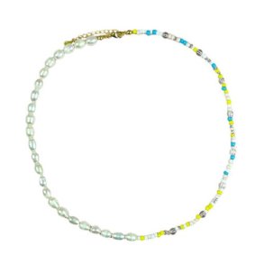 By Str Eva  Halskde i et smukt perlemix