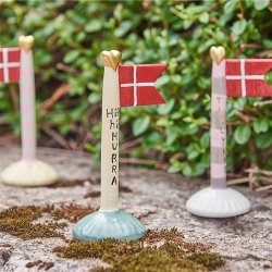 Speedtsberg flag 3 forskellige,, 1 stk. - 14 cm - keramik 