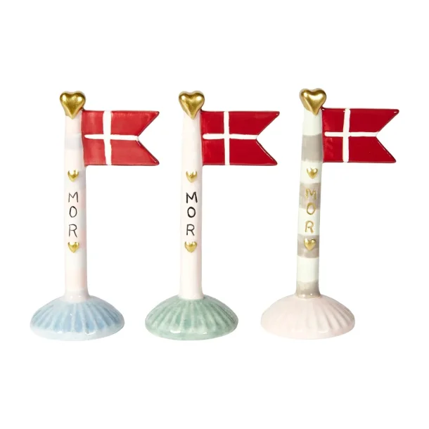 Speedtsberg flag til mor 3 ass,, 1 stk. - 14 cm - keramik 