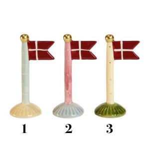 Speedtsberg Flag 14 cm keramik - 3 forskellige - pris 1 stk. 