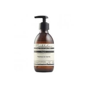 Munkholm organic flydende sbe, patchouli & vanille 250ml.