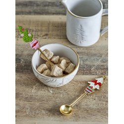 Bloomingville Freydis Ske, Rd, Zink Legering st af 2 stk.