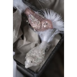 Ib Laursen Fugl med fjer og clips 3 ass farver, 1 stk.