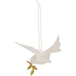 Ib Laursen Fugl til ophng med kvist i nbbet, 1 stk.