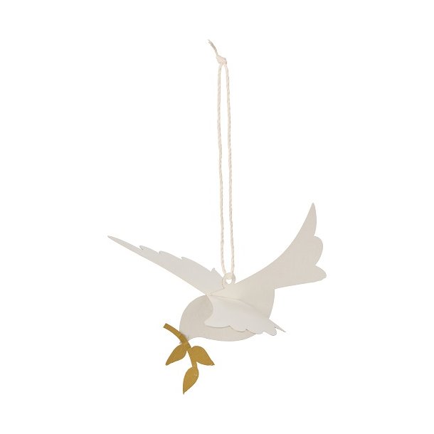 Ib Laursen Fugl til ophng med kvist i nbbet, 1 stk.