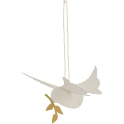 Ib Laursen Fugl til ophng med kvist i nbbet, 1 stk.