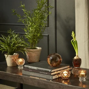 Speedtsberg Fyrfadsstage D8x9 cm rosa (stagen lngst til venstre)