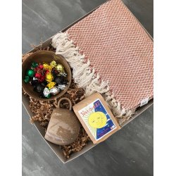 Gavekurv - Plaid, keramik, kaffe og cocoture.