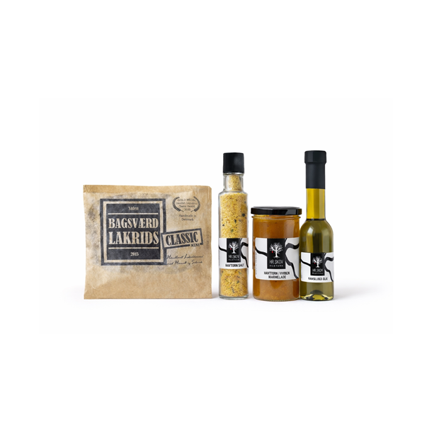 Gavepose med Hr. Skov og Bagsv�rd Lakrids