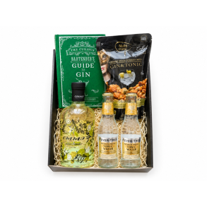 Gave�ske til FAR med ginbog, gin, tonic og n�dder