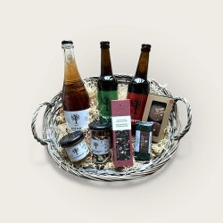 Gavekurv med glgg, l, marmelade og lkkerier