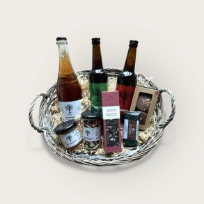 Gavekurv med glgg, l, marmelade og lkkerier