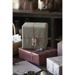 Ib Laursen - Gavepapir gr/brun kardus papir 5 meter.