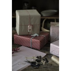 Ib Laursen - Gavepapir gr/brun kardus papir 5 meter.