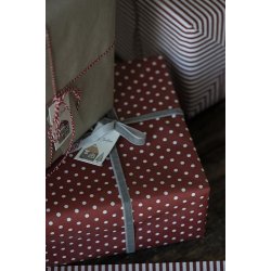 Ib Laursen - Gavepapir gr/brun kardus papir 5 meter.