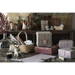 Ib Laursen - Gavepapir gr/brun kardus papir 5 meter.