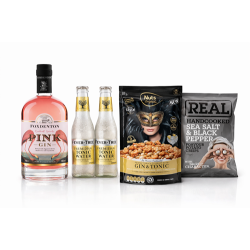 Gave med gin, tonic og snacks