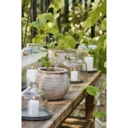 Ib Laursen - Glasklokke Mila med lille bning i toppen mundblst