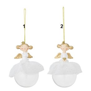 Bloomingville - Griselda Ornament, Julekugle, 2 varianter, 1 stk,