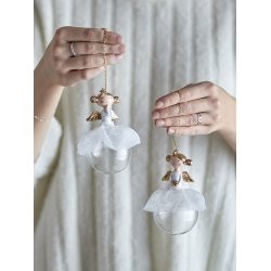 Bloomingville - Griselda Ornament, Julekugle, 2 varianter, 1 stk,