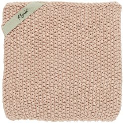 Ib Laursen - Grydelap Mynte coral almond strikket 1 stk.