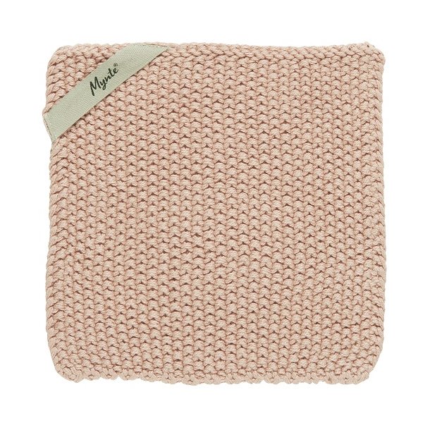 Ib Laursen - Grydelap Mynte coral almond strikket 1 stk.