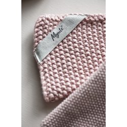 Ib Laursen - Grydelap Mynte coral almond strikket 1 stk.