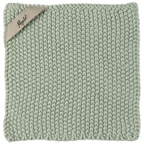 Ib Laursen - Grydelap Mynte green mist strikket 1 stk.