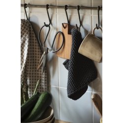 Ib Laursen - Grydelap Mynte mrkegr strikket 1 stk.