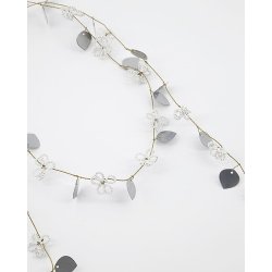 House Doctor Guirlande, Leaf, Hvid/Slv 150 cm.