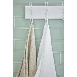 Ib Laursen - Hndklde Liseleje m/vaffelmnster beige 50x100 cm