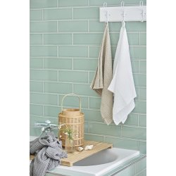 Ib Laursen - Hndklde Liseleje m/vaffelmnster beige 50x100 cm