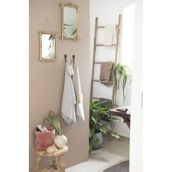 Ib Laursen Hndklde Mynte strikket Latte 40x60 cm.